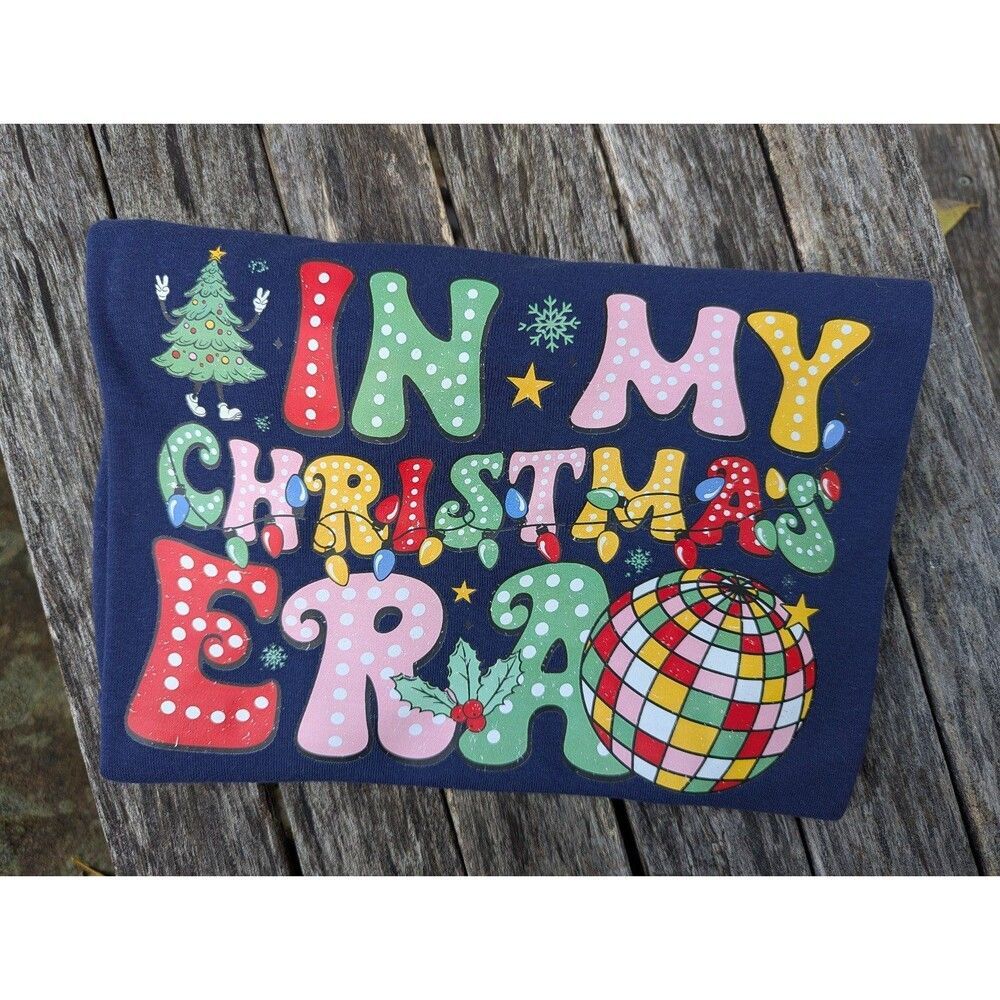 In my Christmas era women's shirt size large or medium